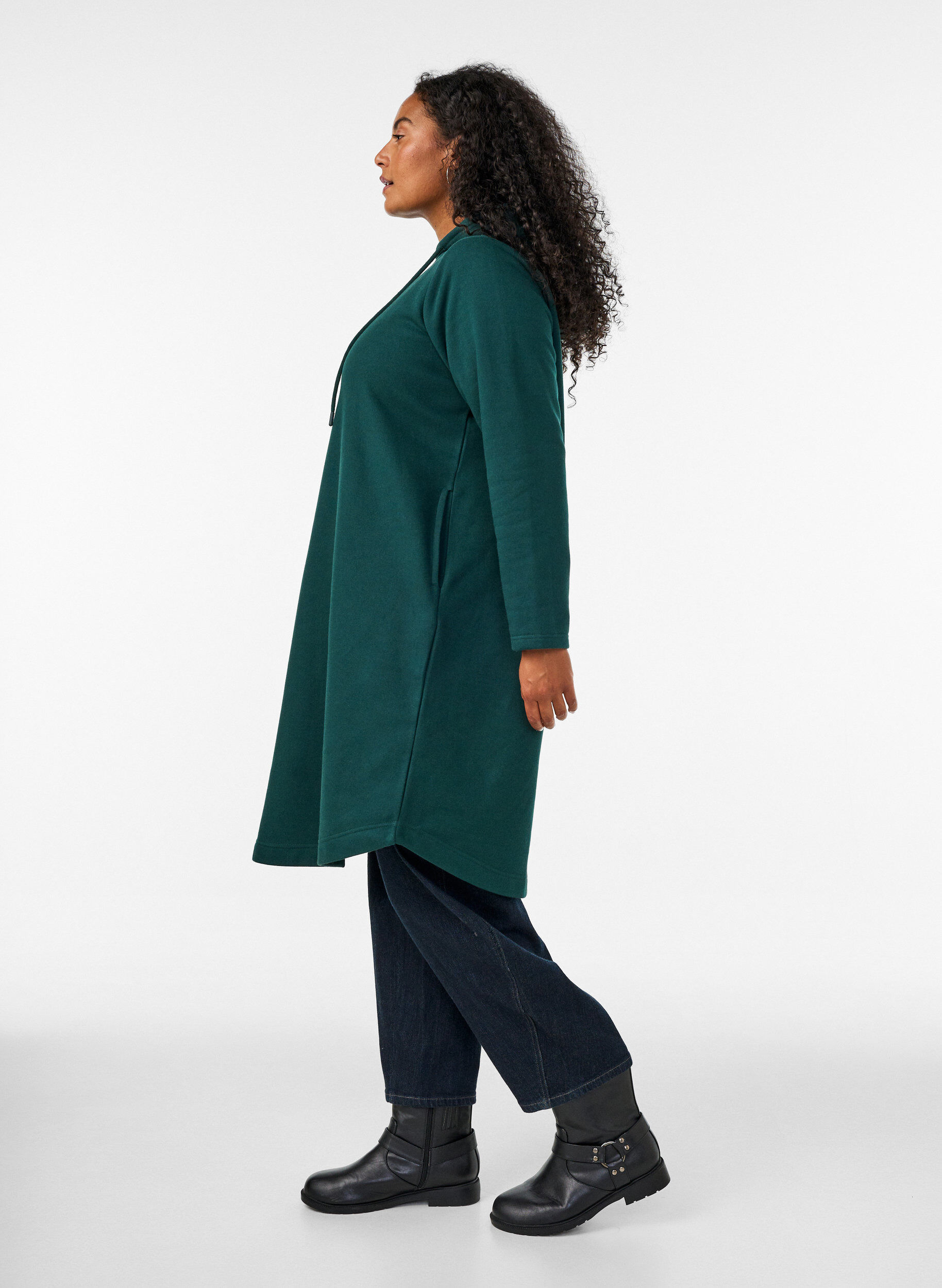 ZizziHupullinen swetarimekko taskuilla, 0648, Model image number 2