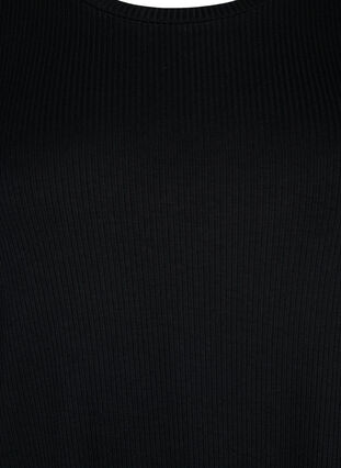 Ribattu t-paita viskoosista, Black, Packshot image number 2