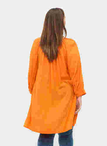 Viskoositunika 3/4-hihoilla, Orange Peel, Model image number 1