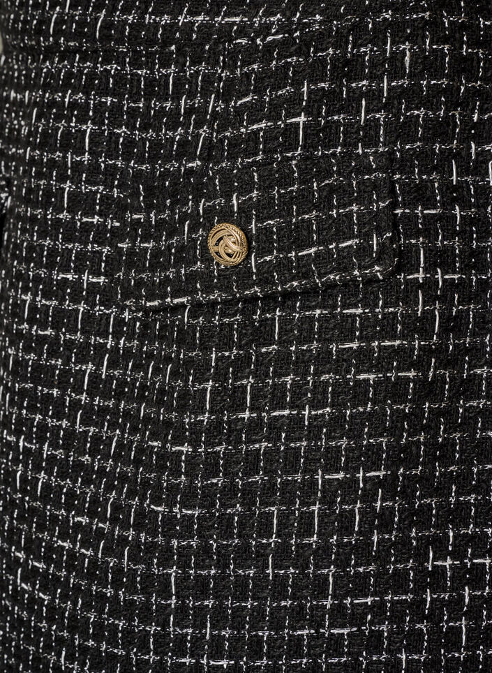 Lyhyt boucl&eacute;-hame, Musta, Packshot image number 2
