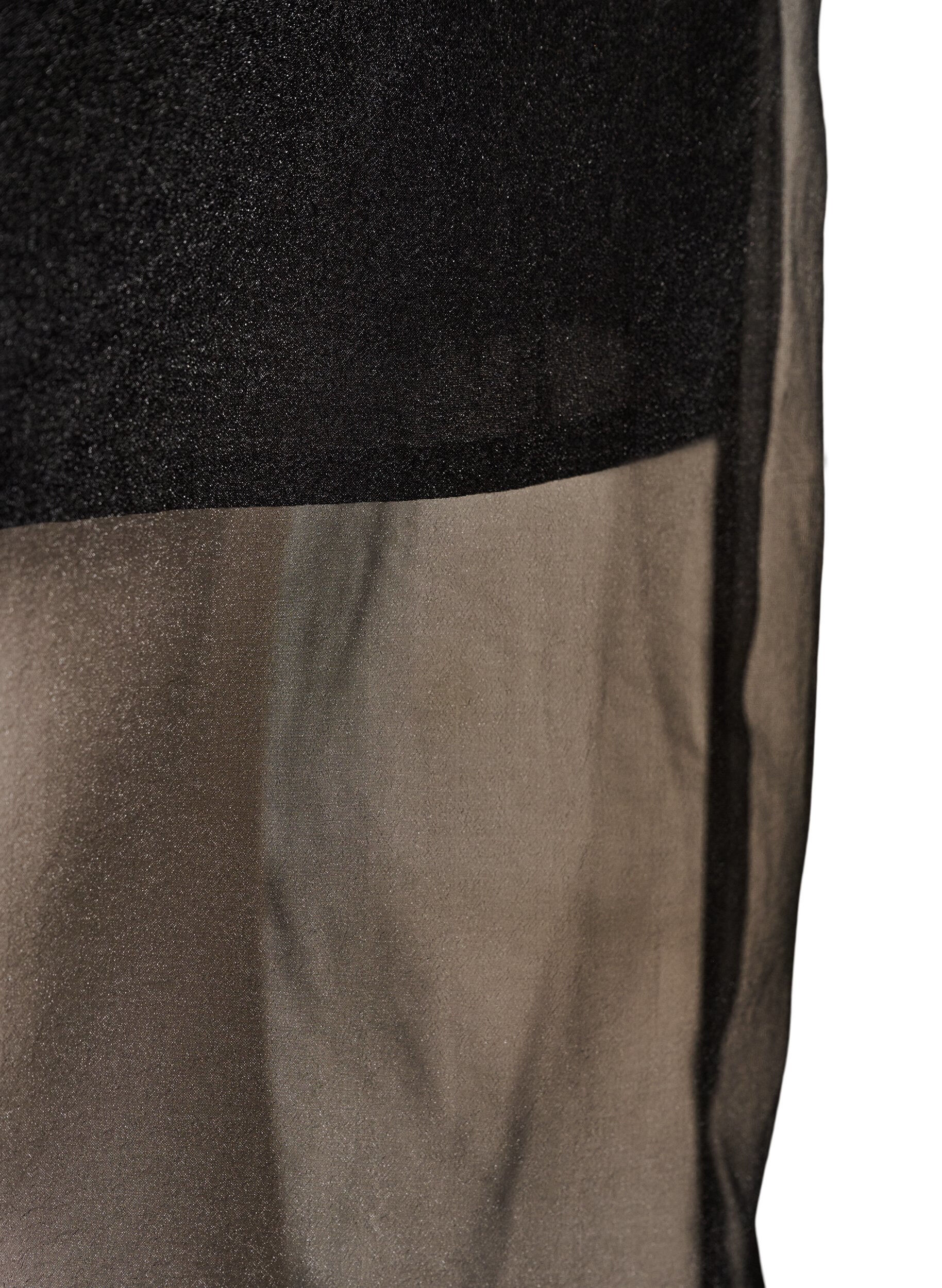 ZizziPitk&auml;t hameet organza-lookilla, Musta, Packshot image number 3