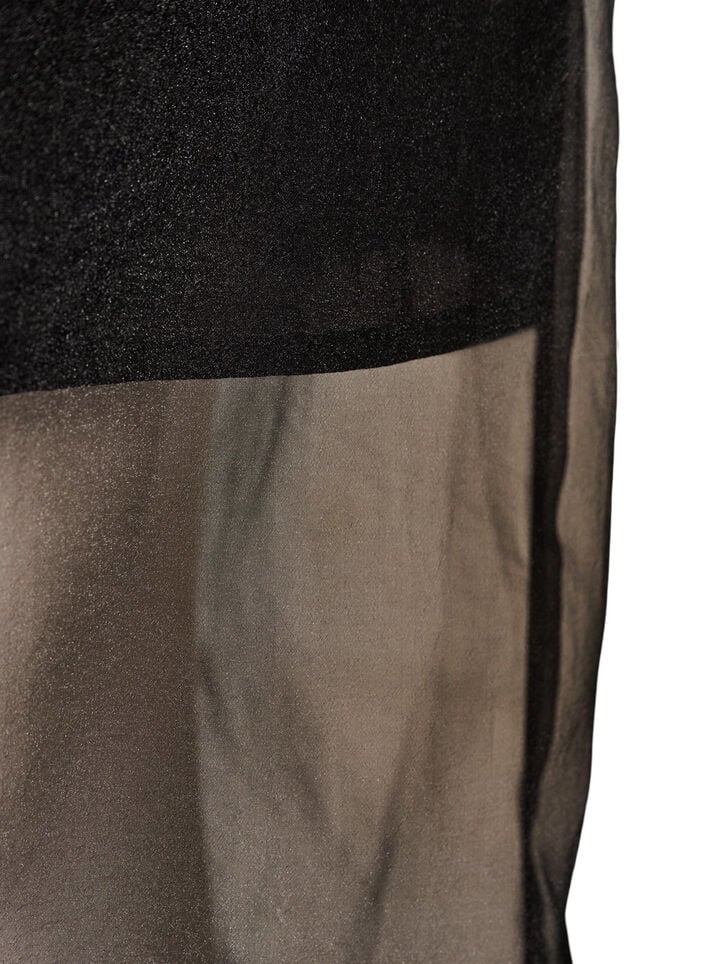 Pitk&auml;t hameet organza-lookilla, Musta, Packshot image number 3