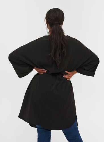 Kimono nauhalla , Black, Model image number 1