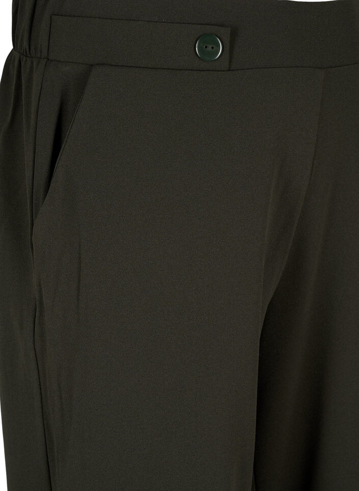 V&auml;lj&auml;t housut taskuilla, Vihre&auml;, Packshot image number 2