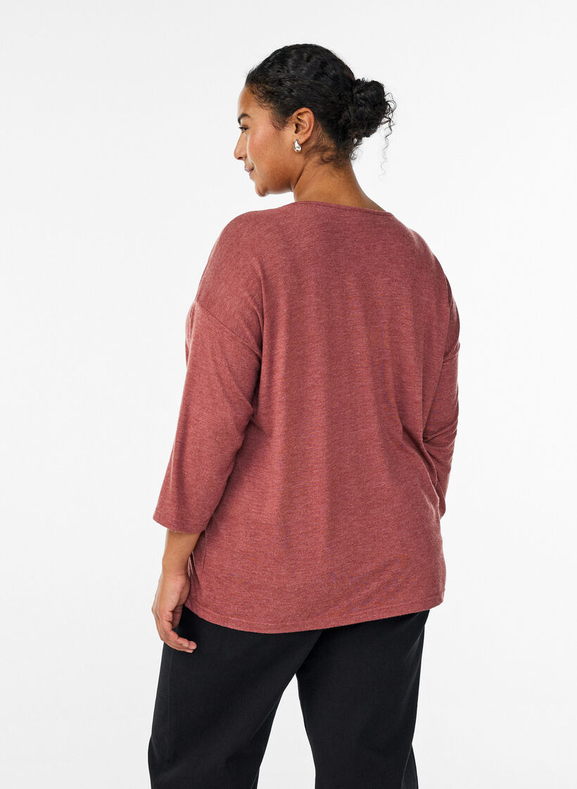 Jerseypusero 3/4-hihoilla, Punainen, Model image number 2