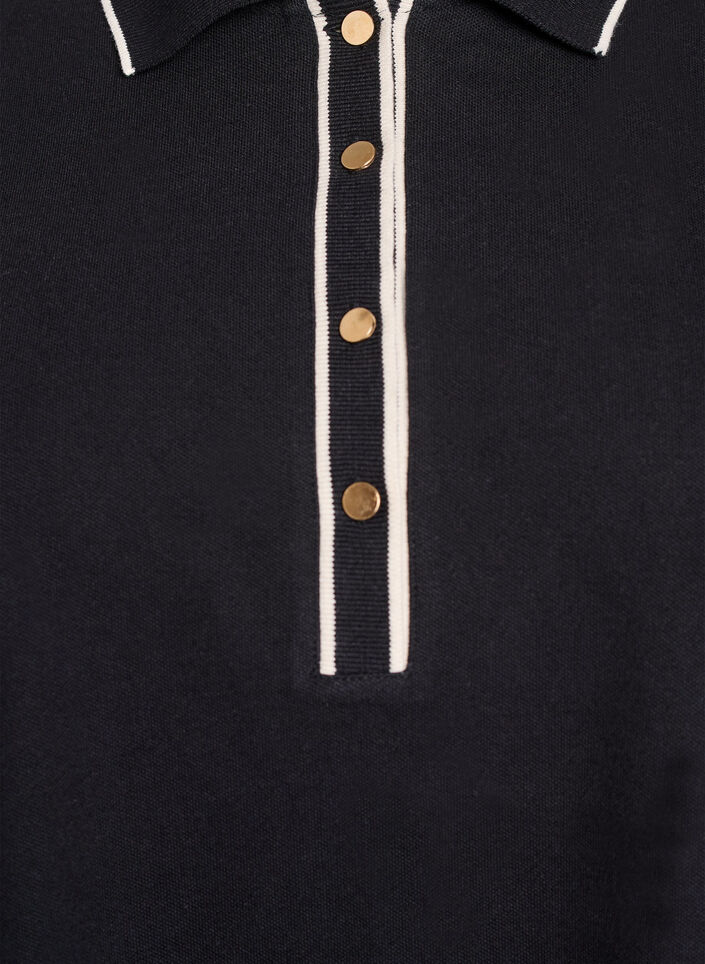 Lyhythihainen poolopaita, Musta, Packshot image number 2