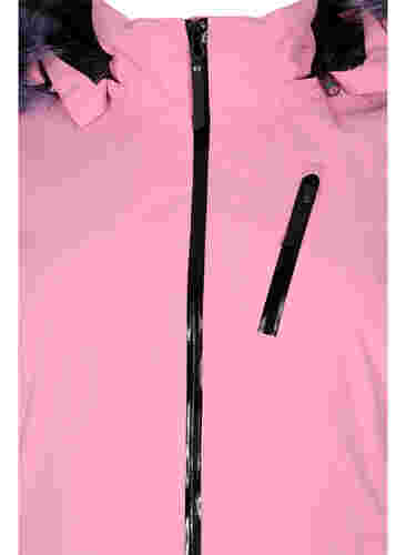 Talviurheilutakki irrotettavalla hupulla, Sea Pink Comb, Packshot image number 2