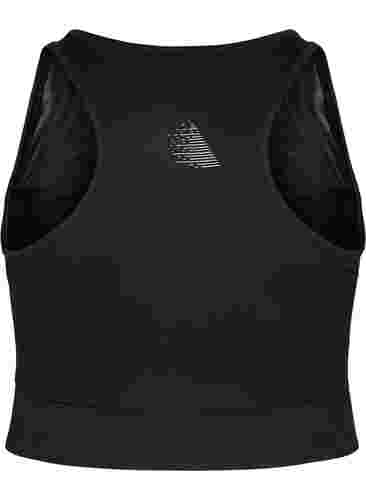 Urheilurintaliivit mesh-kankaalla, Black, Packshot image number 1