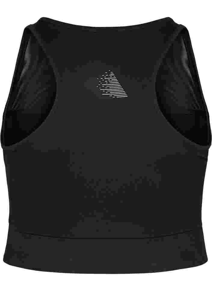 Urheilurintaliivit mesh-kankaalla, Black, Packshot image number 1