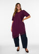 Tunika ep&auml;symmetrisell&auml; pitsireunuksella, Violetti, Model image number 1