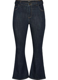Ellen korkeavy&ouml;t&auml;r&ouml;iset bootcut-farkut, Sininen