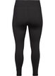 Lyhytlahkeiset perus treenileggingsit, Musta, Packshot image number 1