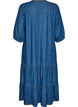 Denim-maximekko r&ouml;yhel&ouml;kerroksilla, Sininen, Packshot image number 1