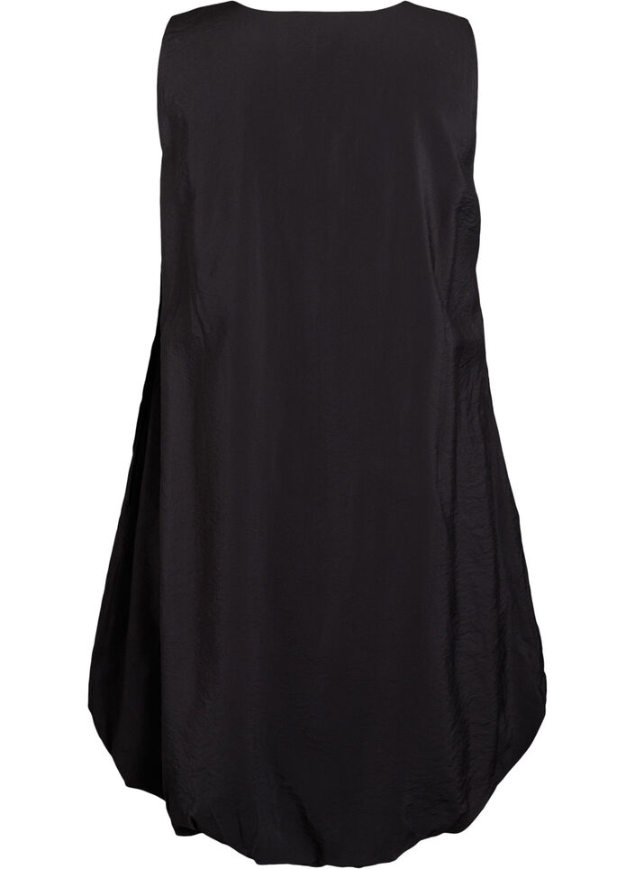 Polvipituinen pallomekko taskuilla, Musta, Packshot image number 1