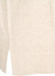 Neuleliivi, jossa on ribbireunat, Beige, Packshot image number 3