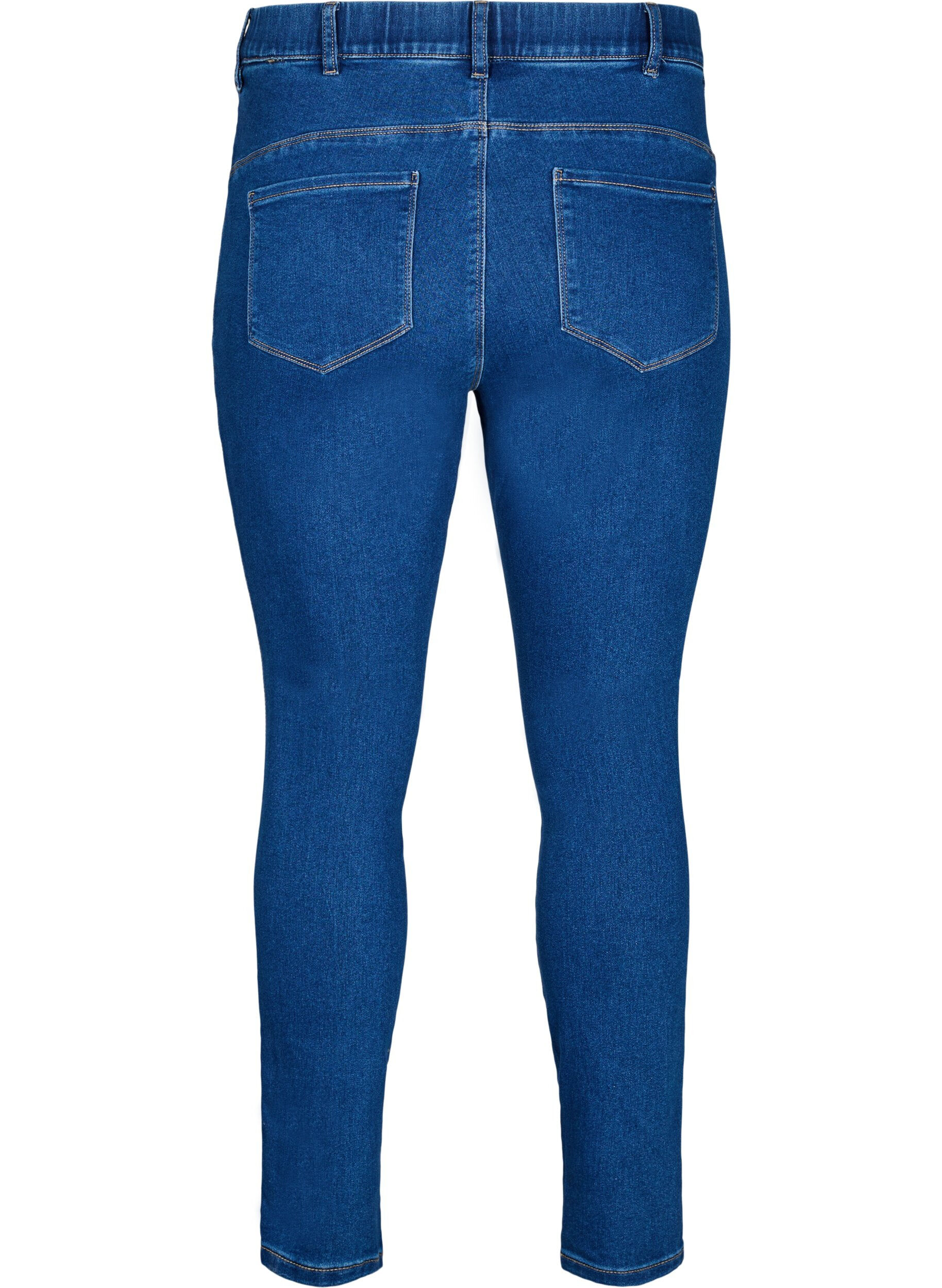 ZizziKorkeavy&ouml;t&auml;r&ouml;iset jeggingsit, Sininen, Packshot image number 1