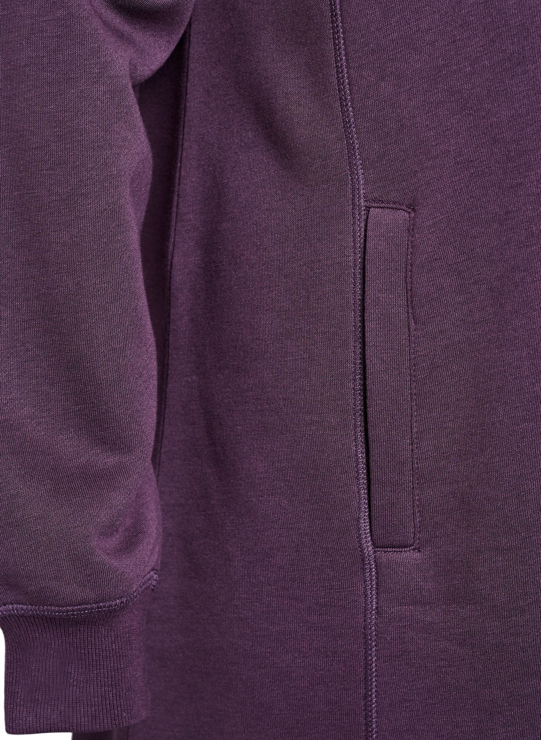 ZizziLyhyt swetarimekko korkealla kauluksella ja taskuilla, Violetti, Packshot image number 3