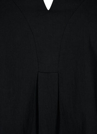 FLASH - Puuvillainen pusero puolipitkillä hihoilla, Black, Packshot image number 2