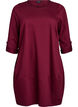 Pallomainen mekko, jossa on taskut, Tumma Bordeaux, Packshot image number 0
