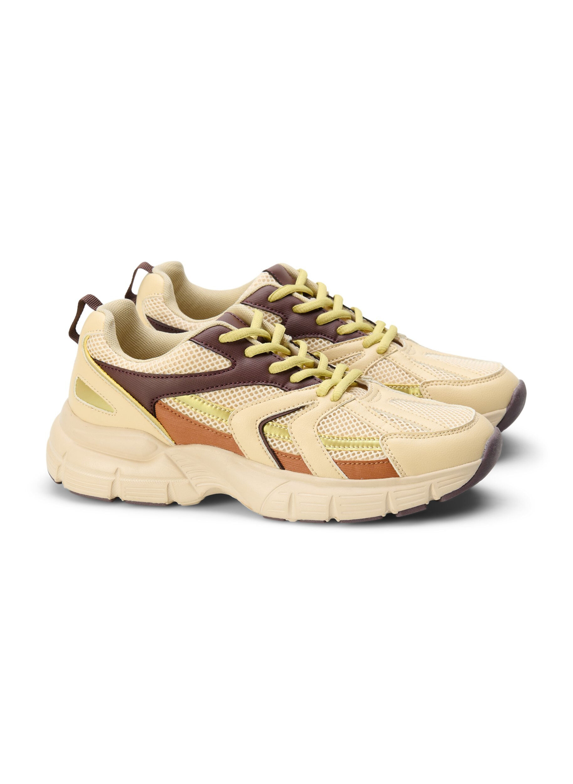 Zizzi Wide fit -tennarit , Beige Brown, Packshot image number 1