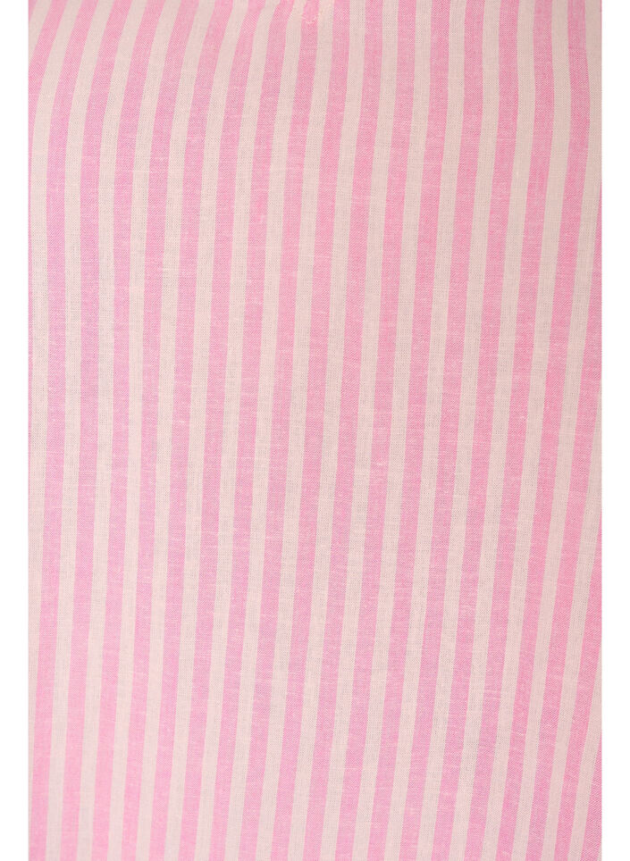 Viskoosi- ja pellavapusero r&ouml;yhel&ouml;hihoilla, Vaaleanpunainen, Packshot image number 2