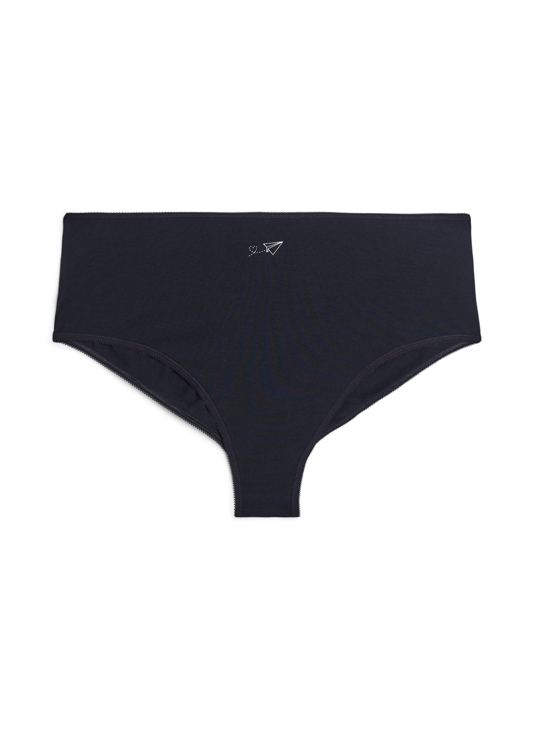 Zizzi 7 kappaleen hipster-alushousupakkaus, Violetti, Packshot image number 2