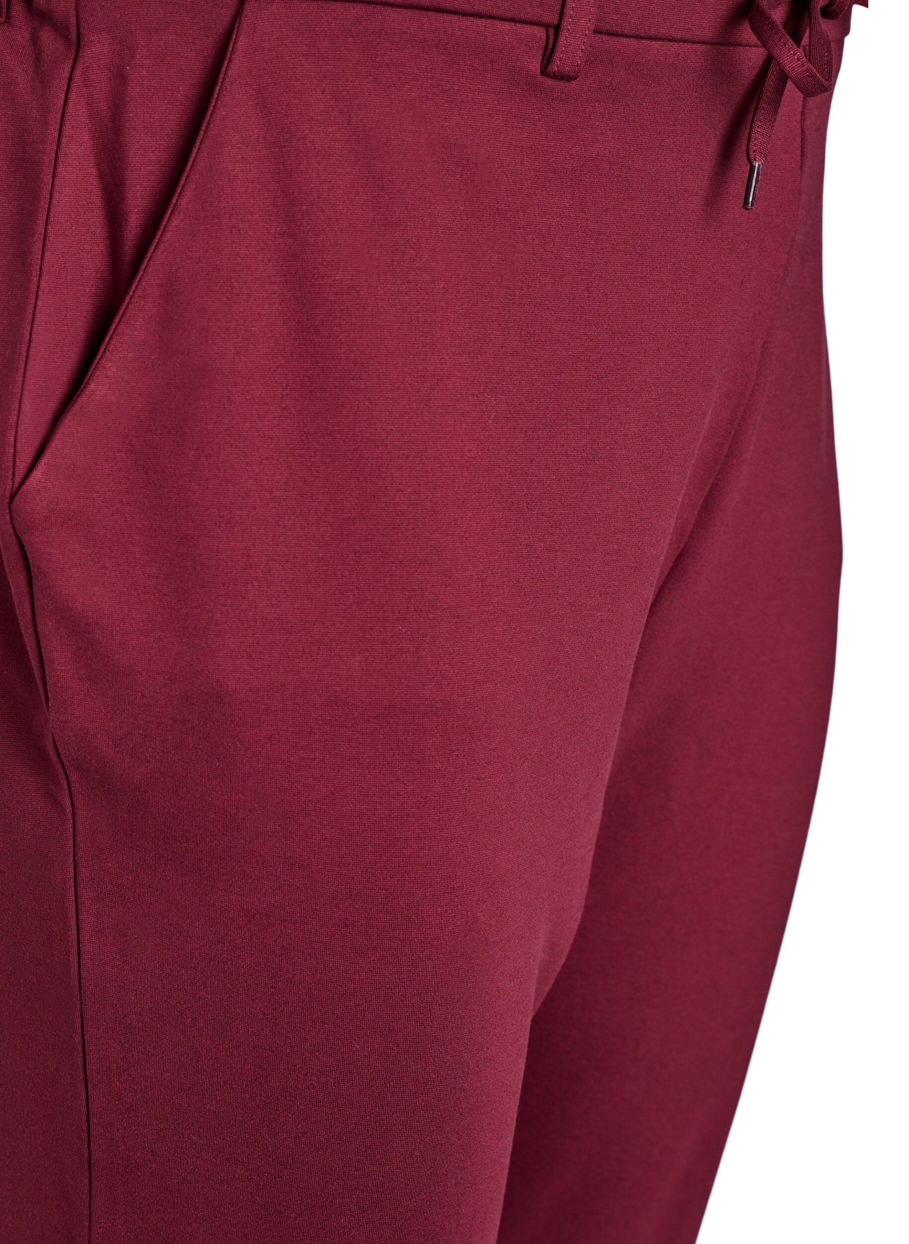 ZizziMaddison-lyhyet housut, Tumma Bordeaux, Packshot image number 2