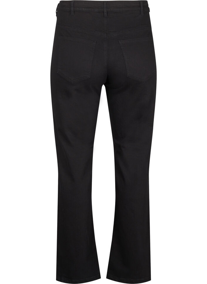 Korkeavyötäröiset Gemma -farkut suorilla lahkeilla, Musta, Packshot image number 1