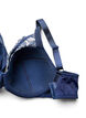 Topatut pitsirintaliivit kaaritukien kera, Sininen, Packshot image number 3