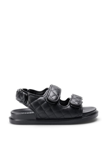 Wide fit -sandaalit, Black, Packshot image number 0