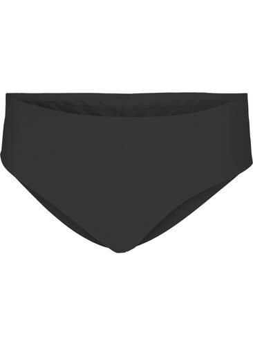 Tai-malliset ja normaalivyötäröiset alushousut mesh-kankaasta, Black, Packshot image number 0