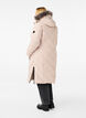Pitk&auml; talvitakki koukku-kiinnityksill&auml; ja tekoturkiskauluksella, Beige, Model image number 2