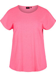 Neonvärinen t-paita puuvillasta, Neon Pink