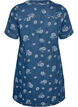 A-linjainen farkkumekko kukkakuviolla, Sininen, Packshot image number 1