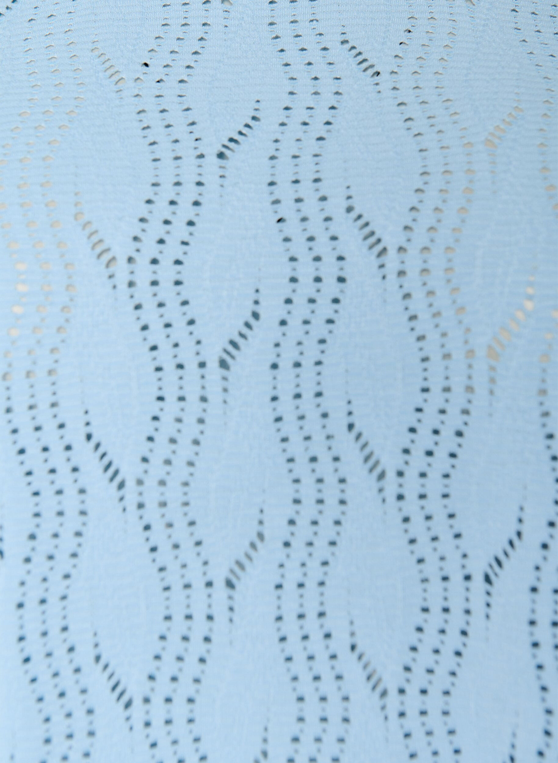 Zizzi Jersey T-paita silmukkakuviolla, Sininen, Packshot image number 2