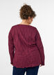 Jerseypusero aaltoilevalla tekstuurilla, Punainen, Model image number 2