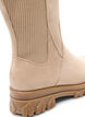 Paksu nilkkuri tekonahasta., Beige, Packshot image number 4