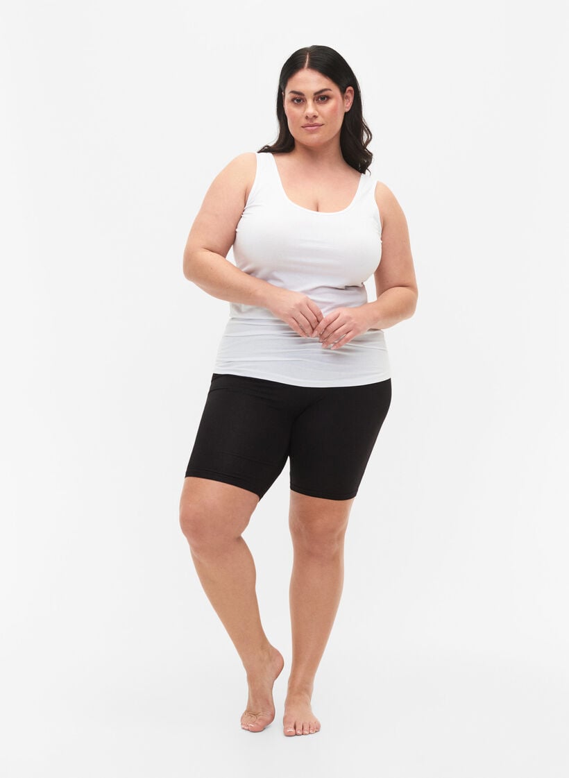 2 kpl py&ouml;r&auml;ilyshortseja viskoosista, Musta, Model image number 1