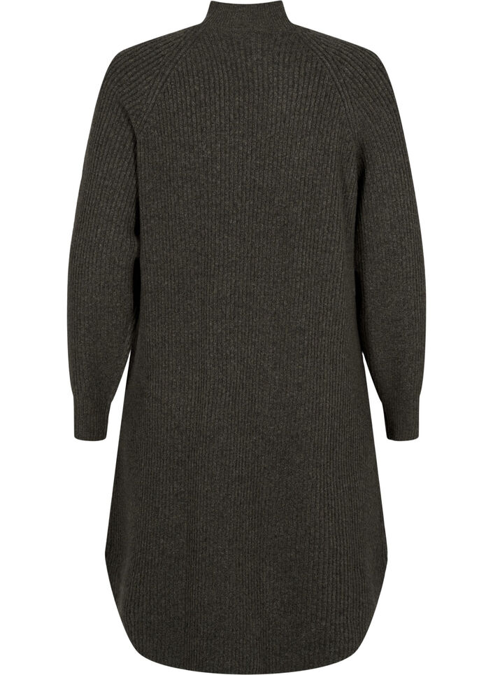 Pitkähihainen neulemekko, jossa on korkea kaulus, Sea Turtle Mel., Packshot image number 1