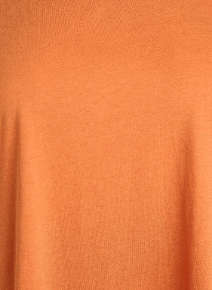Lyhythihainen t-paita puuvillasekoitteesta, Oranssi, Packshot image number 2