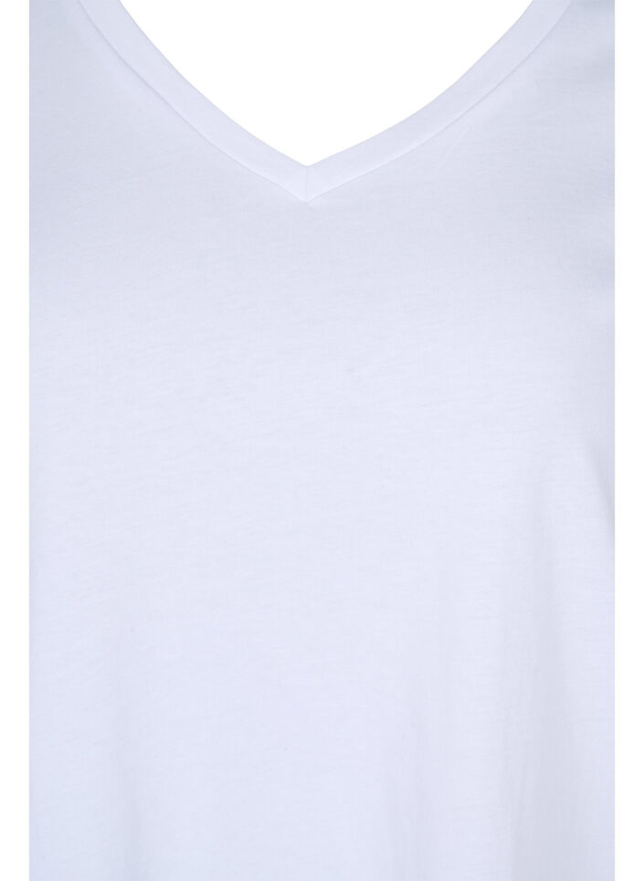 2 perus t-paitaa puuvillasta, Navy B/B White, Packshot image number 3