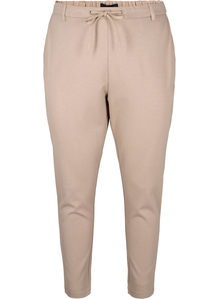 Cropped Maddison-housut, Beige, Packshot image number 0