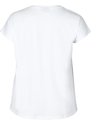 T-paita v-aukolla, Bright White, Packshot image number 1