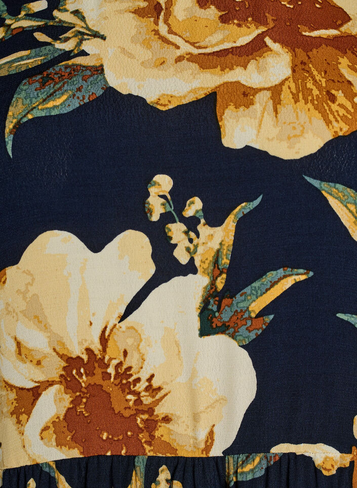 Pitk&auml;hihainen tunika sauman yksityiskohdalla, Sininen, Packshot image number 2