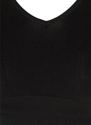 Saumattomat rintaliivit v-pääntiellä, Black, Packshot image number 2