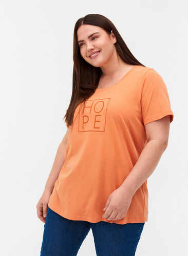 T-paita printillä, Brandied Melon, Model image number 0