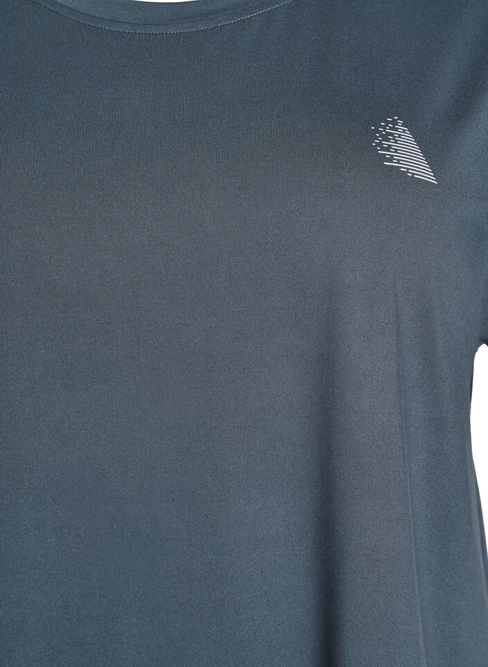 Yksiv&auml;rinen treeni-T-paita, Vihre&auml;, Packshot image number 2