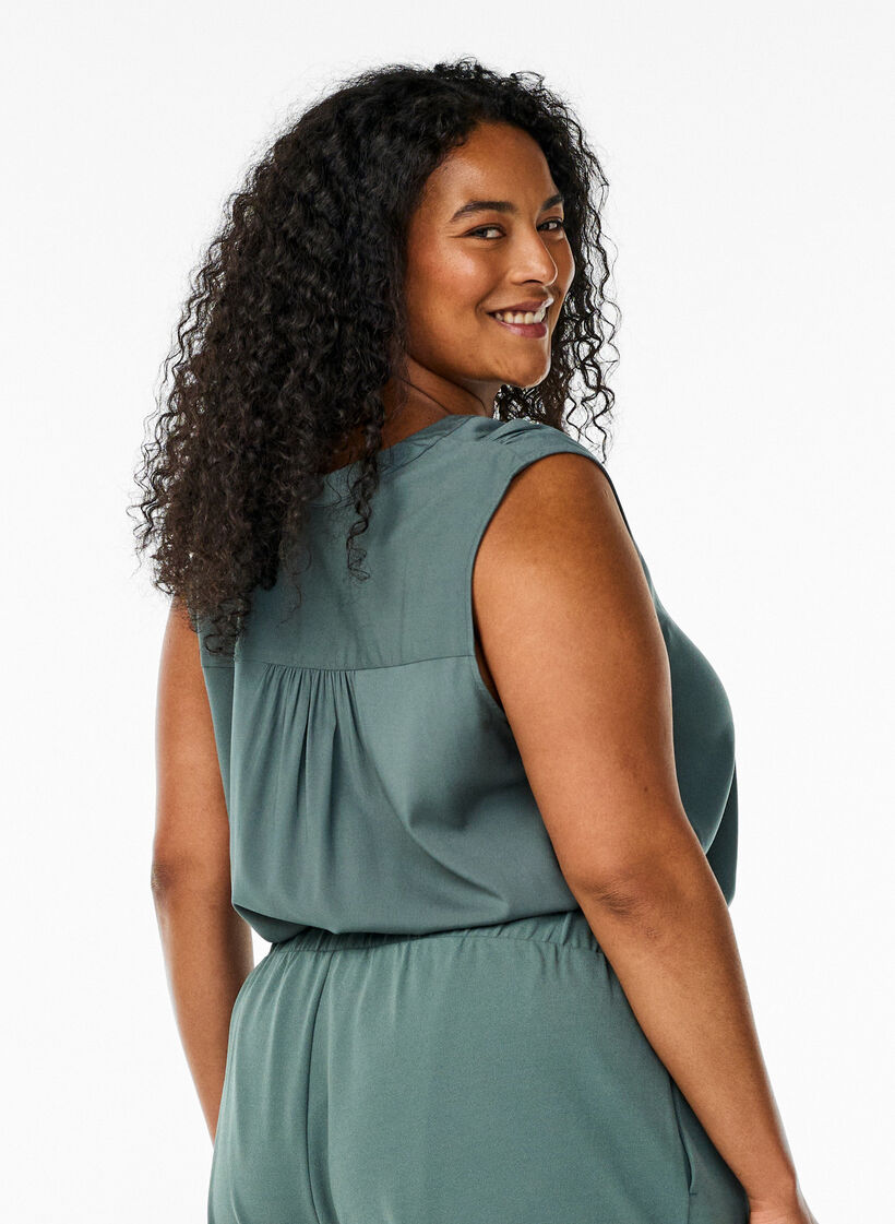 FLASH – Hihaton viskoosipusero, Vihreä, Model image number 2