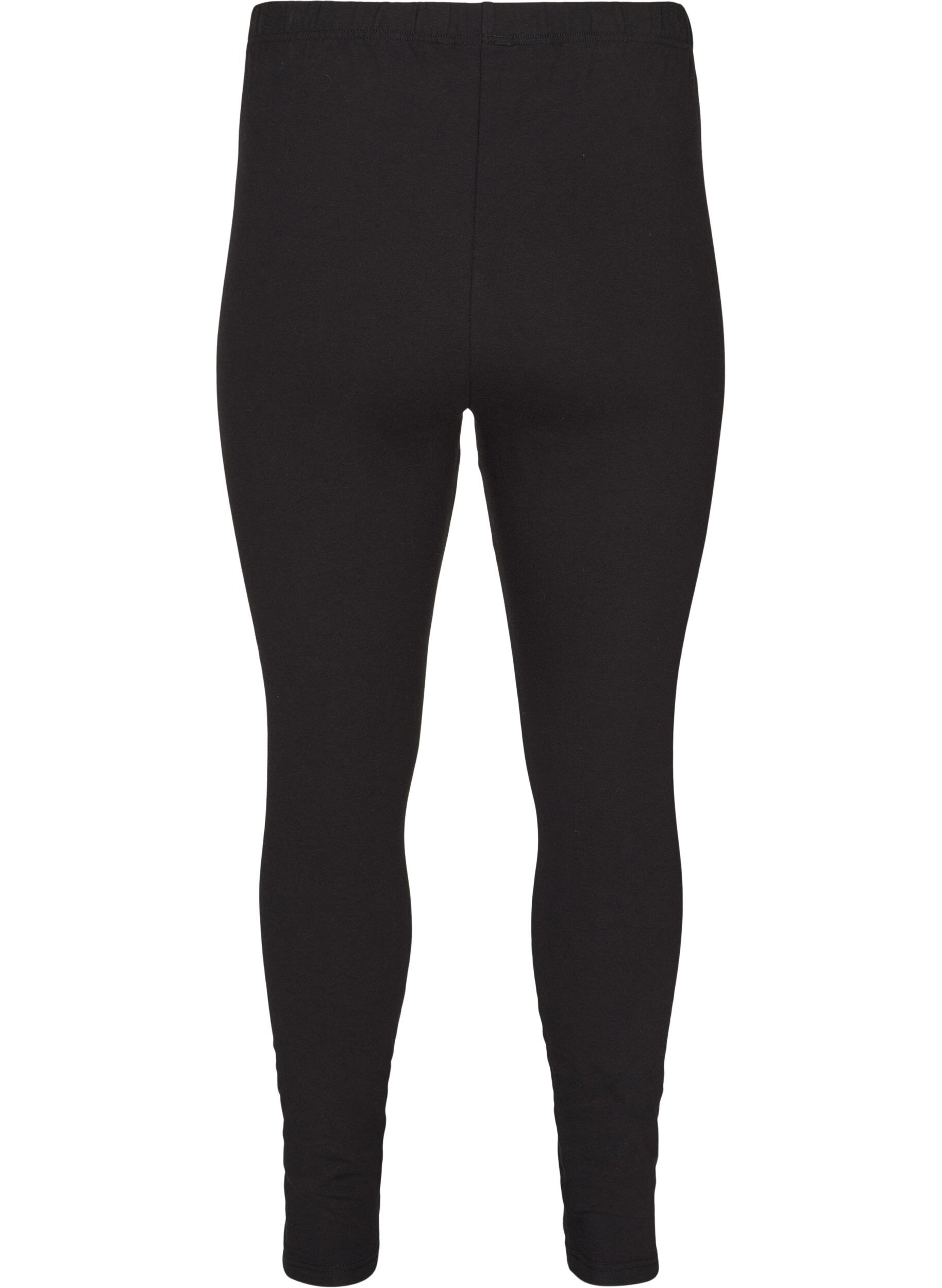 ZizziPuuvillaiset leggingsit vuorella , Musta, Packshot image number 1