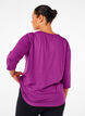 Treeniyl&auml;osa 3/4-hihoilla, Violetti, Model image number 1